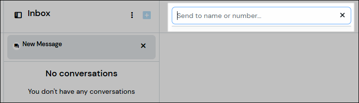Screenshot showing where to enter the number of the new contact